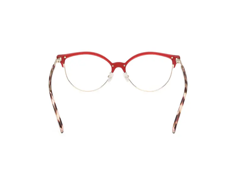 Emilio Pucci Donna EP5259 066 Montature da vista Acetato Rosso Rotonda Normale miniatura 3