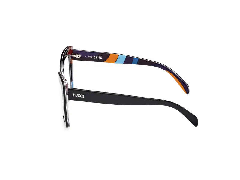 Emilio Pucci Donna EP5260 005 Montature da vista Acetato Nero Farfalla Normale miniatura 2