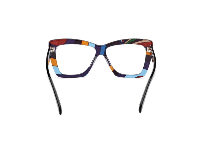 Emilio Pucci Donna EP5260 005 Montature da vista Acetato Nero Farfalla Normale miniatura 3