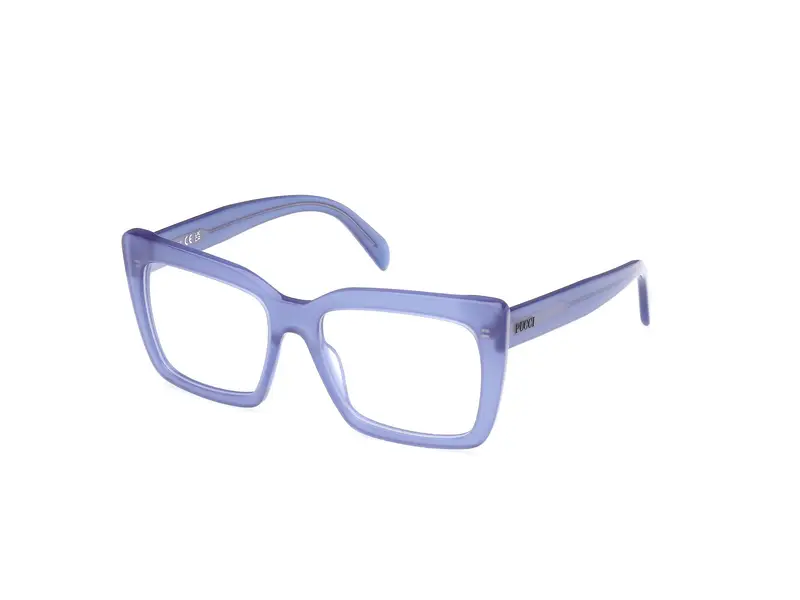 Emilio Pucci Donna EP5261 090 Montature da vista Acetato Blu  Squadrata Normale