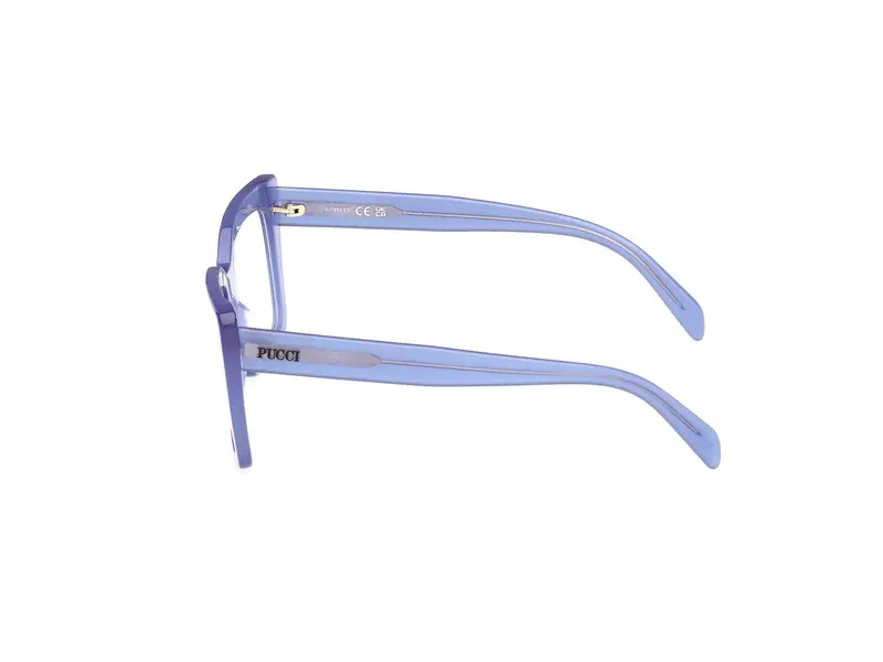 Emilio Pucci Donna EP5261 090 Montature da vista Acetato Blu Squadrata Normale miniatura 2