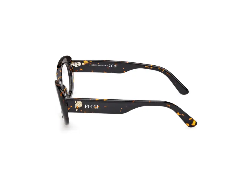 Emilio Pucci Donna EP5262 052 Montature da vista Acetato Havana Rotonda Normale miniatura 2