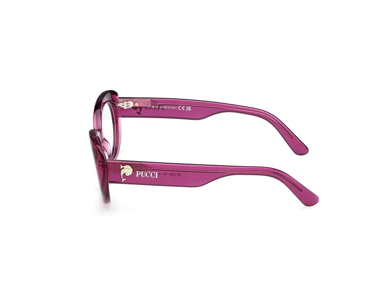 Emilio Pucci Donna EP5262 081 Montature da vista Acetato Viola Rotonda Normale miniatura 2