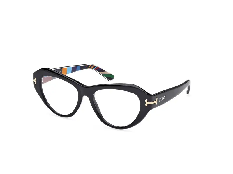 Emilio Pucci Donna EP5263 005 Montature da vista Acetato Nero  Cat Eye Normale