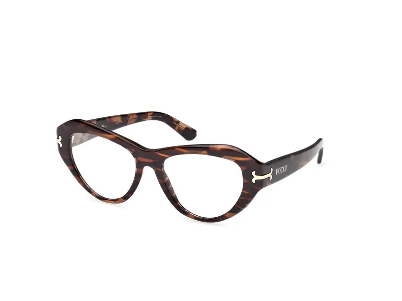 Emilio Pucci Donna EP5263 056 Montature da vista Acetato Havana  Cat Eye Normale