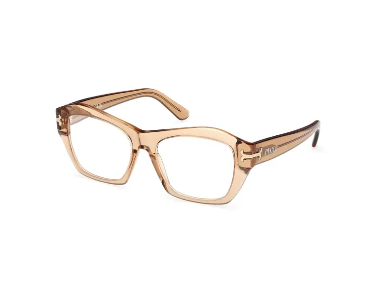 Emilio Pucci Donna EP5264 045 Montature da vista Acetato Marrone  Geometrica Normale