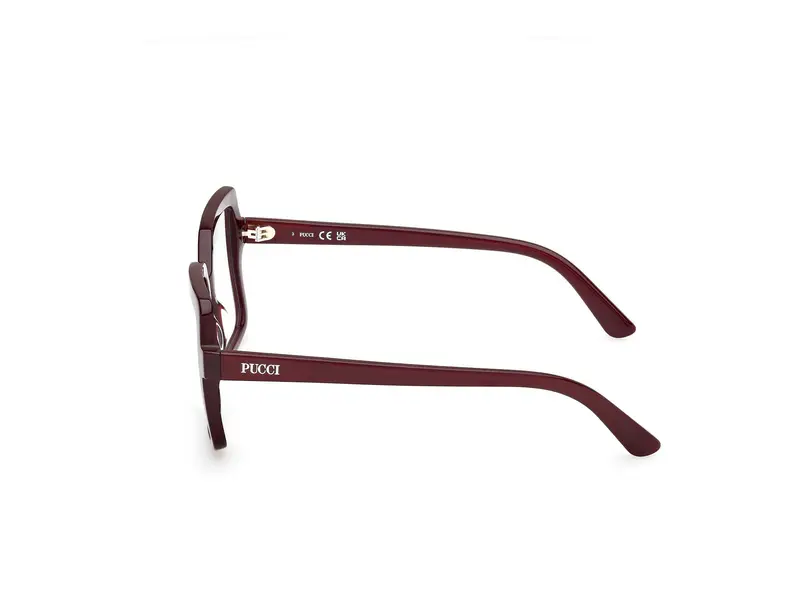 Emilio Pucci Donna EP5265 069 Montature da vista Acetato Bordeaux Squadrata Normale miniatura 2