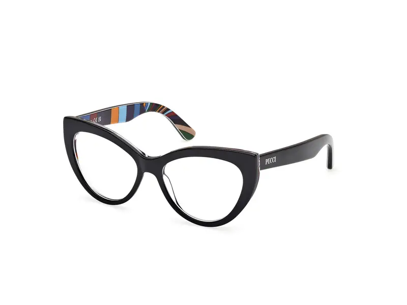 Emilio Pucci Donna EP5266 004 Montature da vista Acetato Nero  Cat Eye Normale