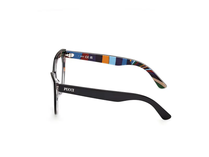 Emilio Pucci Donna EP5266 004 Montature da vista Acetato Nero Cat Eye Normale miniatura 2