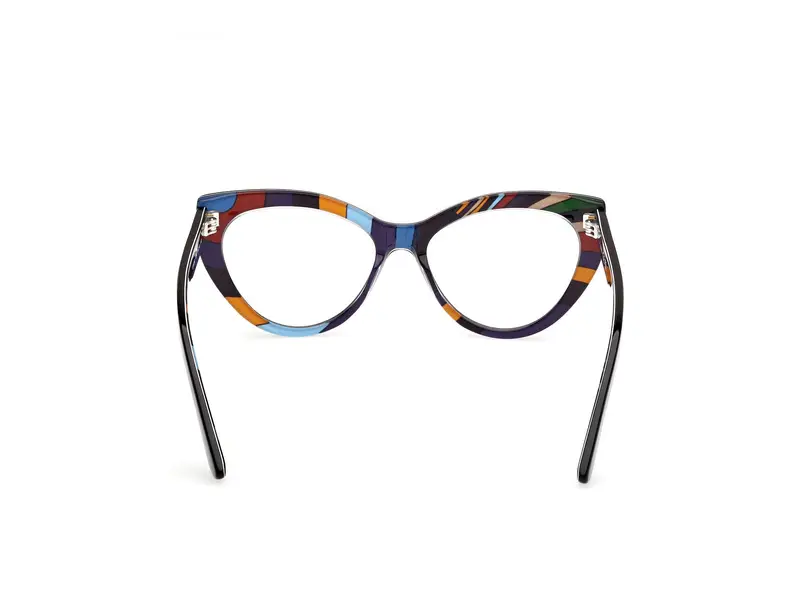 Emilio Pucci Donna EP5266 004 Montature da vista Acetato Nero Cat Eye Normale miniatura 3
