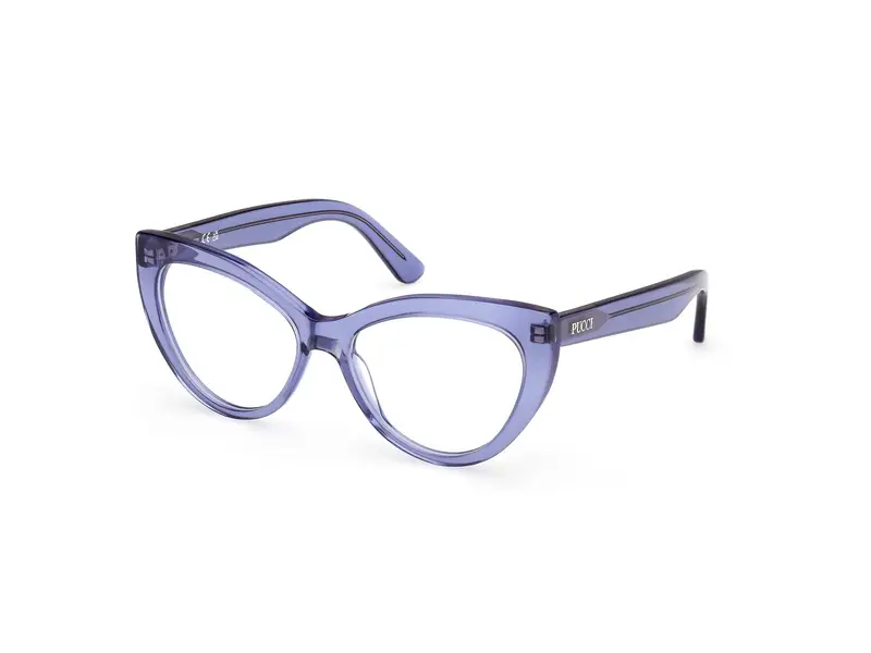 Emilio Pucci Donna EP5266 090 Montature da vista Acetato Blu  Cat Eye Normale