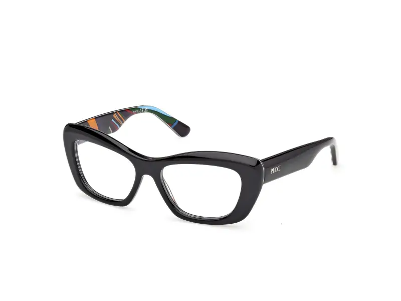 Donna EP5273 005 Montature da vista Acetato Nero Rotonda Normale