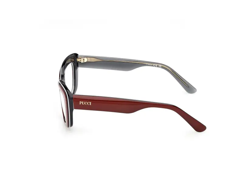 Donna EP5273 071 Montature da vista Acetato Bordeaux Rotonda Normale miniatura 3