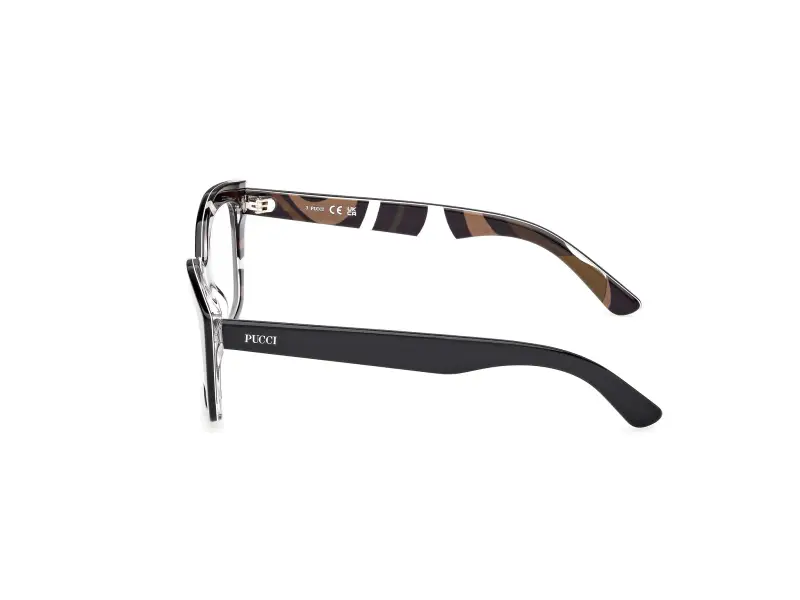 Donna EP5274 005 Montature da vista Acetato Nero Squadrata Normale miniatura 3