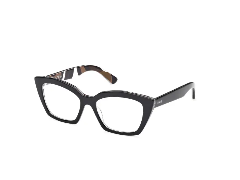 Donna EP5274 005 Montature da vista Acetato Nero Squadrata Normale