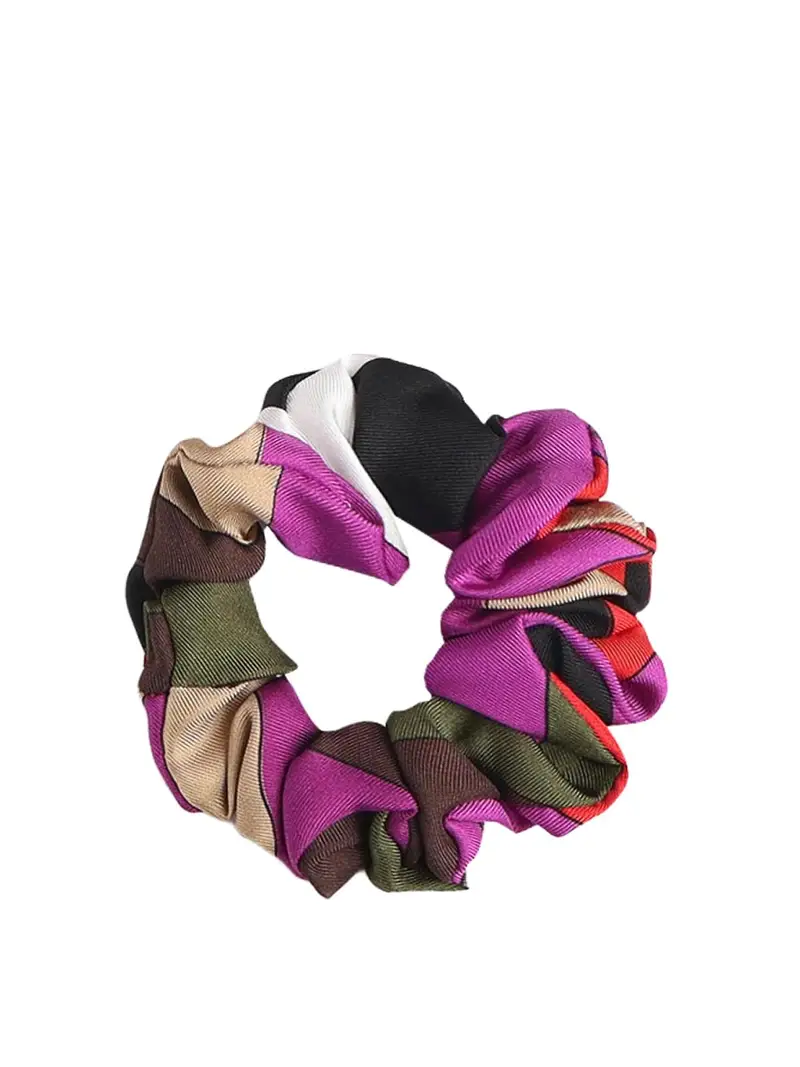 Elastico per capelli con stampa Iris Nero