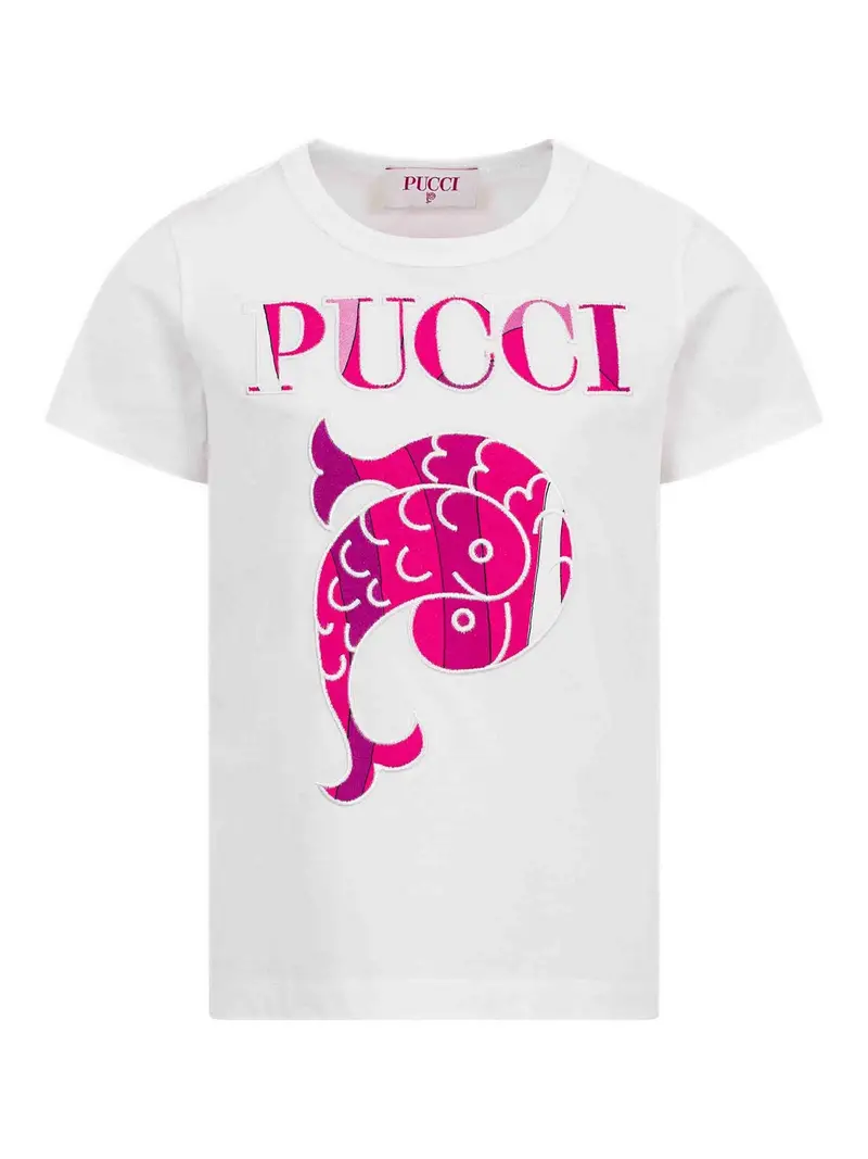 T-Shirt Con Logo Bianco