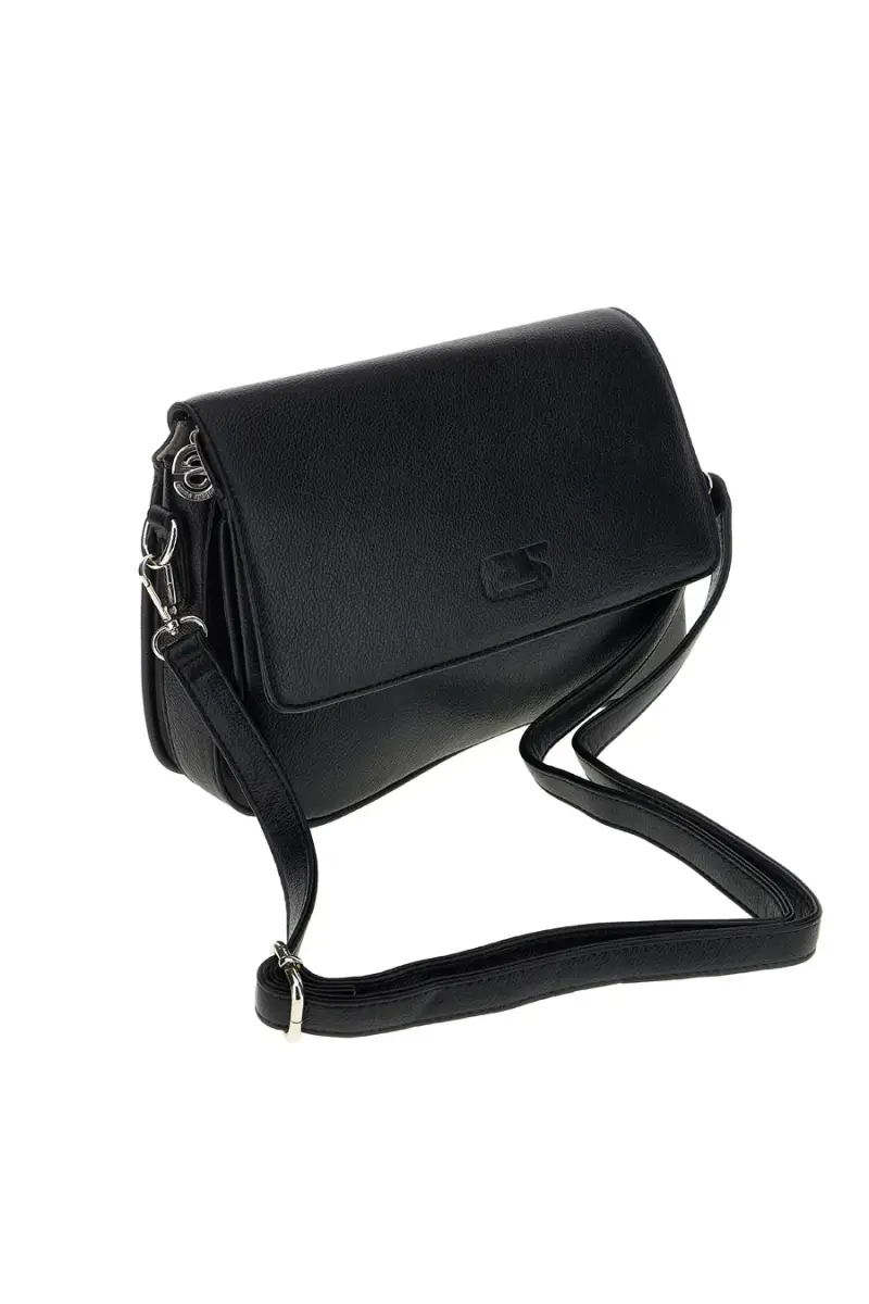 Borsa nera a tracolla Emma Spagnesi PU9015 [NERO] miniatura 3