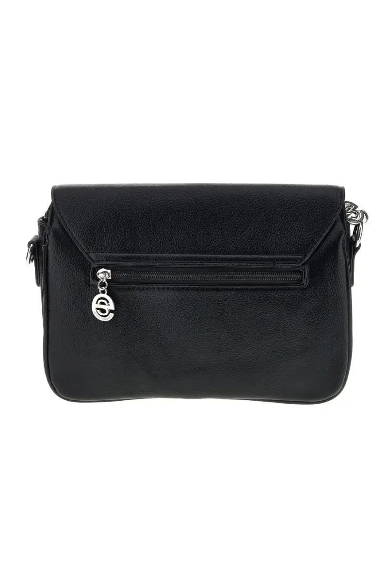 Borsa nera a tracolla Emma Spagnesi PU9015 [NERO] miniatura 5