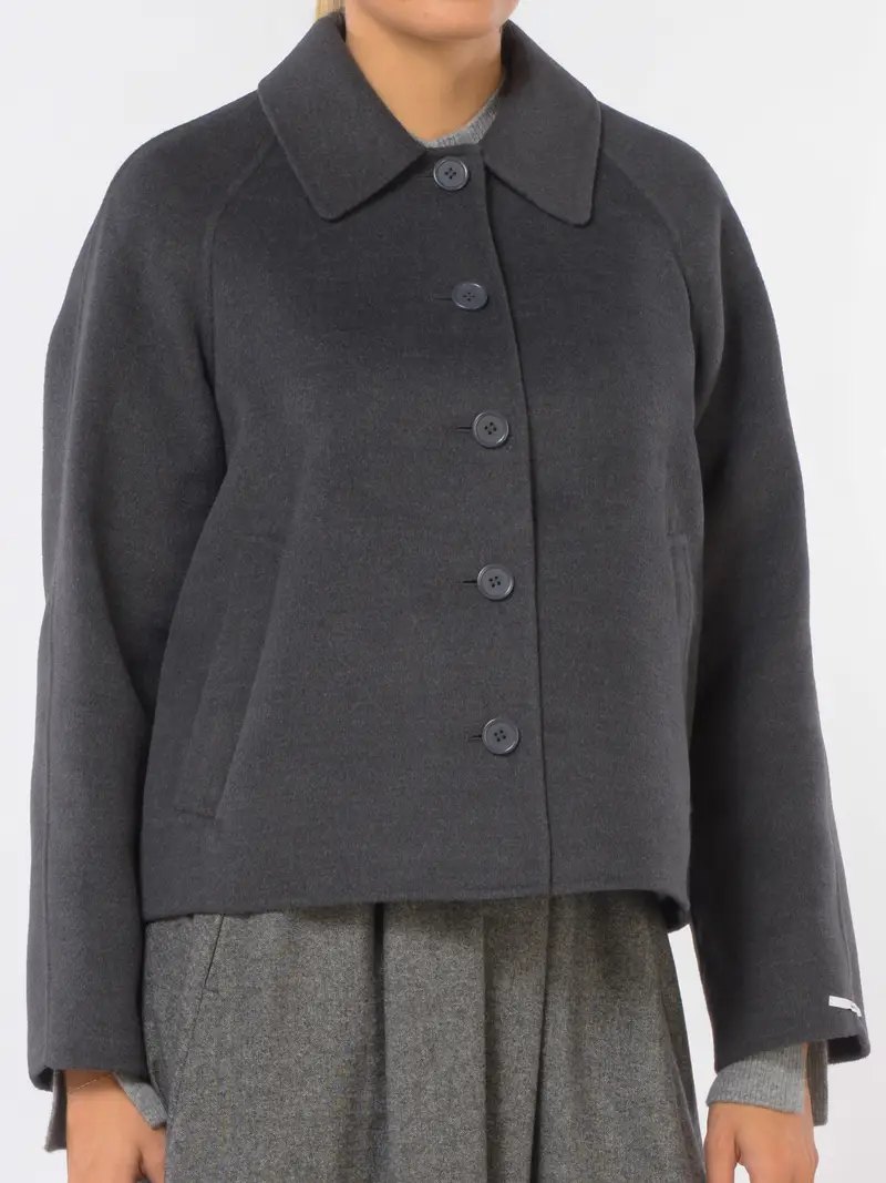 cappotto da donna Emme By Marella Clip corto a manopetto Grigio