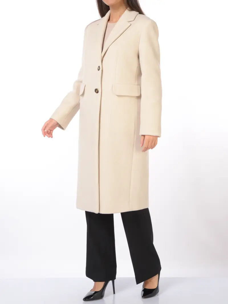 cappotto da donna Emme By Marella in misto lana a monopetto BEIGE