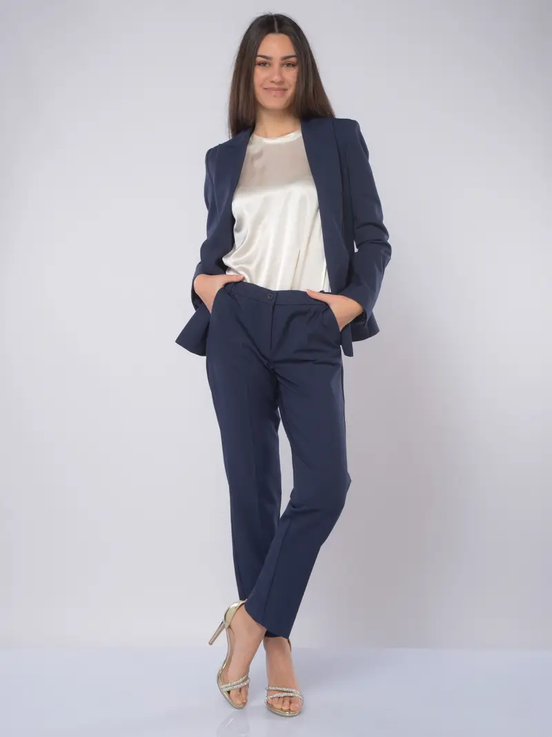 giacca da donna Emme By Marella monopetto con tasche Blu miniatura 2