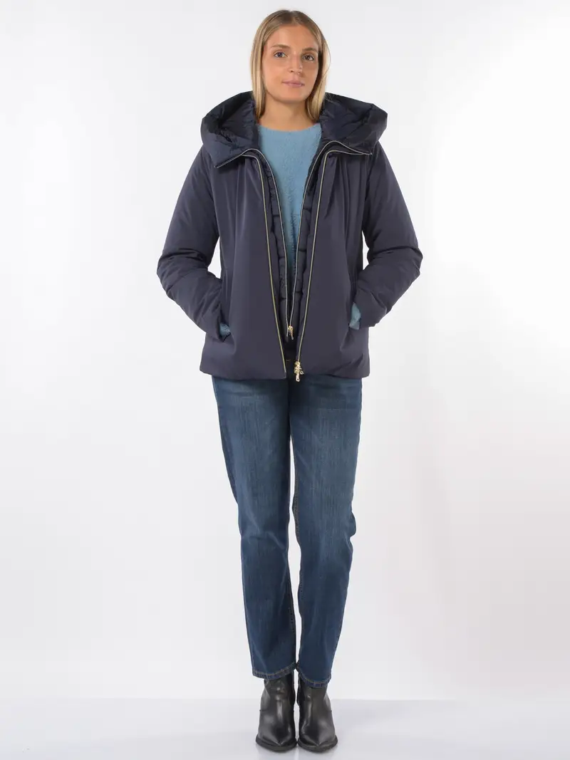 giaccone da donna Emme By Marella imbottito con cappuccio Blu miniatura 2