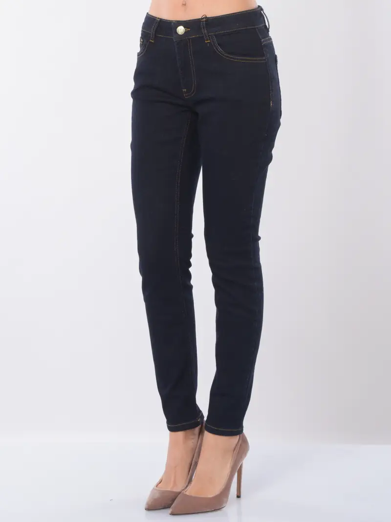 jeans da donna Emme By Marella skinny con impunture Blu
