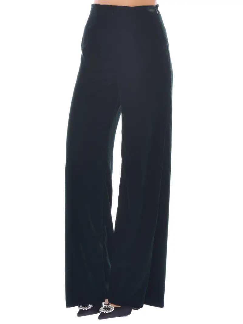 pantalone da donna Emme By Marella ampio in velluto Verde