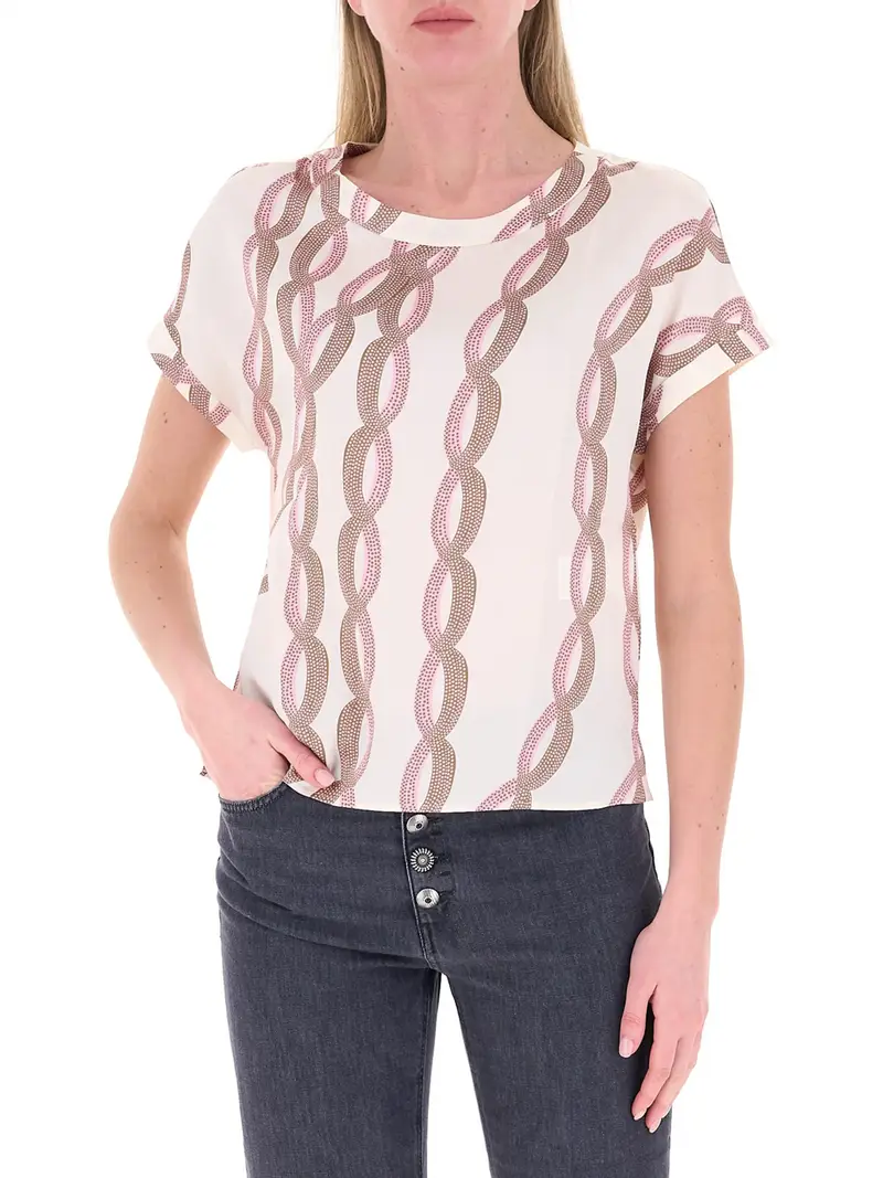 blusa emme marella da donna - bianco