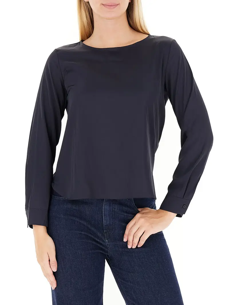 blusa emme marella madera da donna - blu