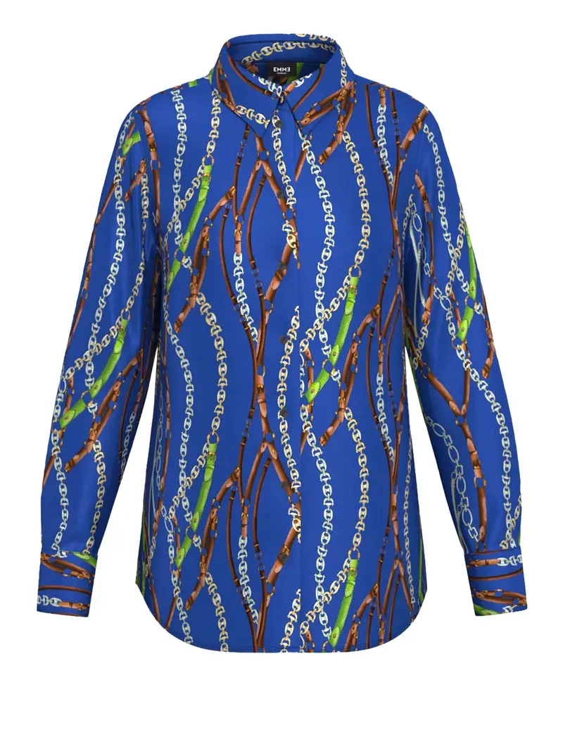 camicia casual emme marella brunico da donna - blu