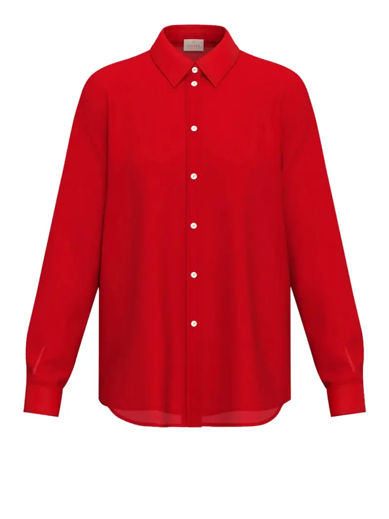 camicia casual emme marella da donna - rosso