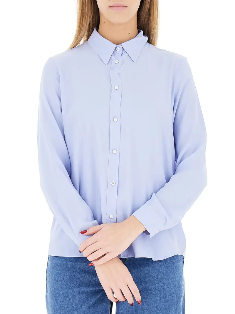 camicia emme marella da donna - celeste