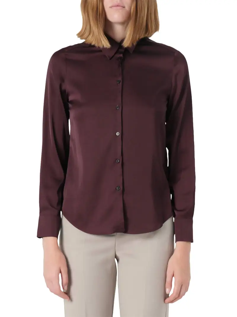 camicia emme marella naples da donna - bordeaux