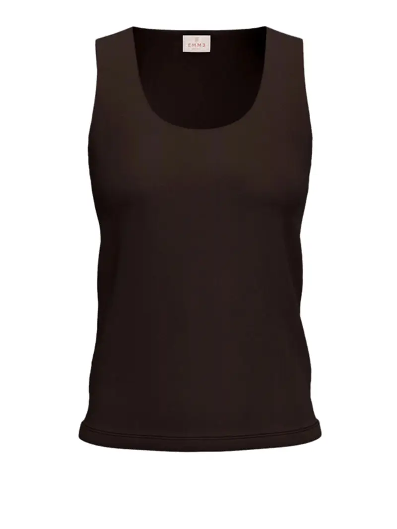 canotta emme marella da donna - marrone