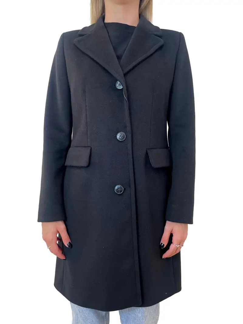 cappotto emme marella acerbi da donna - nero
