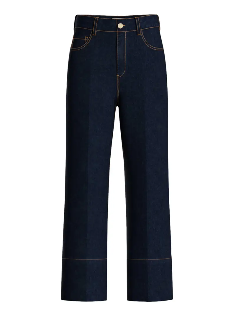 jeans wide emme marella da donna - denim