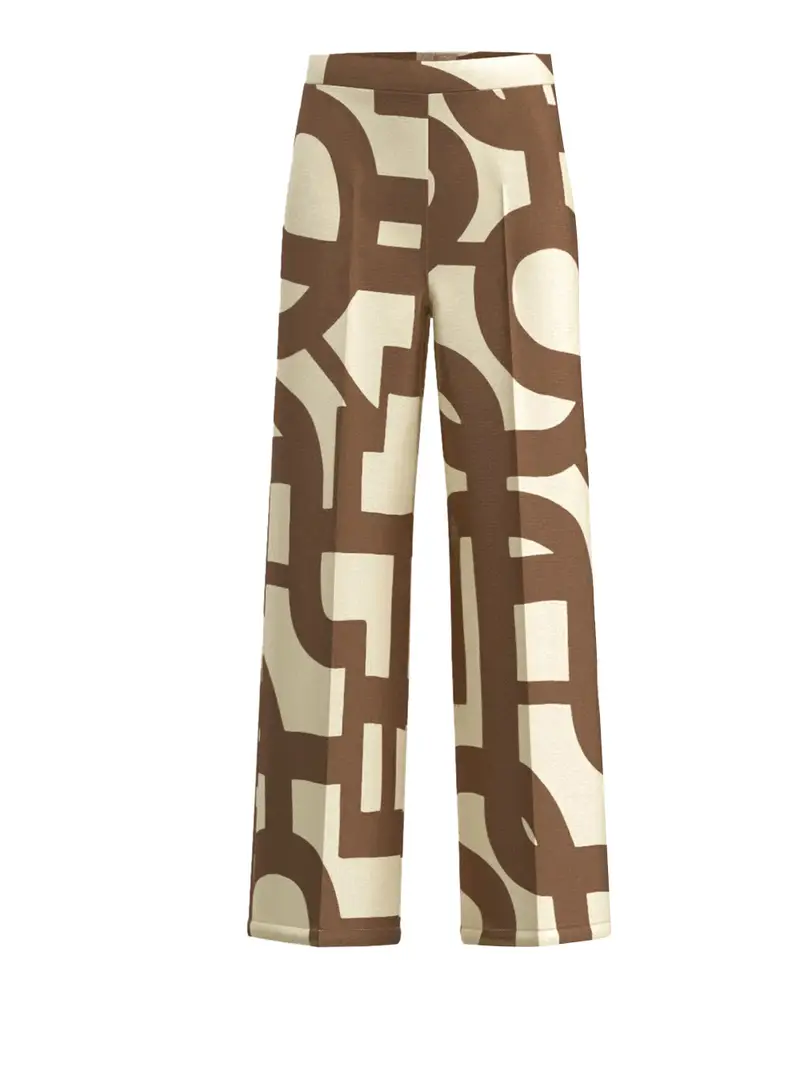 pantalone emme marella da donna - marrone