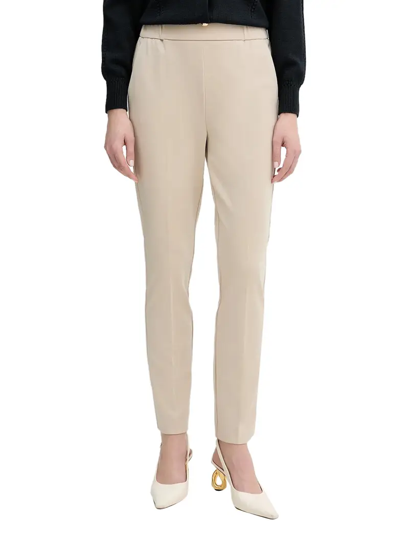 pantalone jogger emme marella da donna - beige