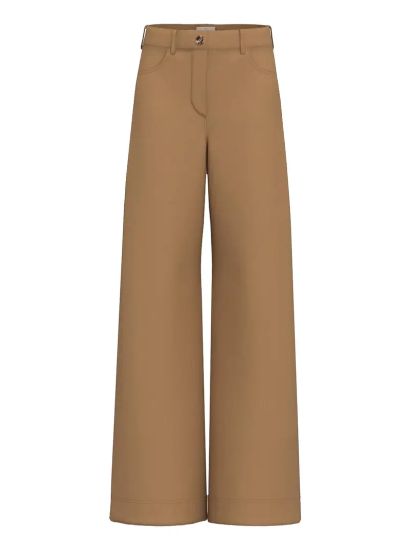 pantalone palazzo emme marella da donna - beige