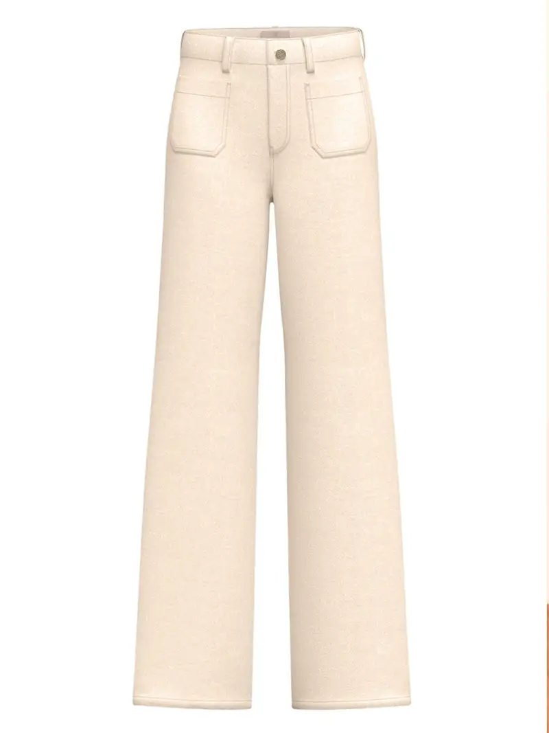 pantalone palazzo emme marella da donna - bianco