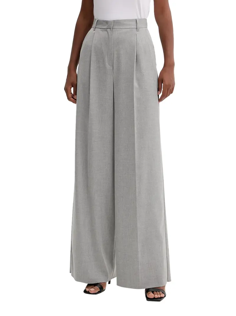 pantalone palazzo emme marella quorum da donna - grigio