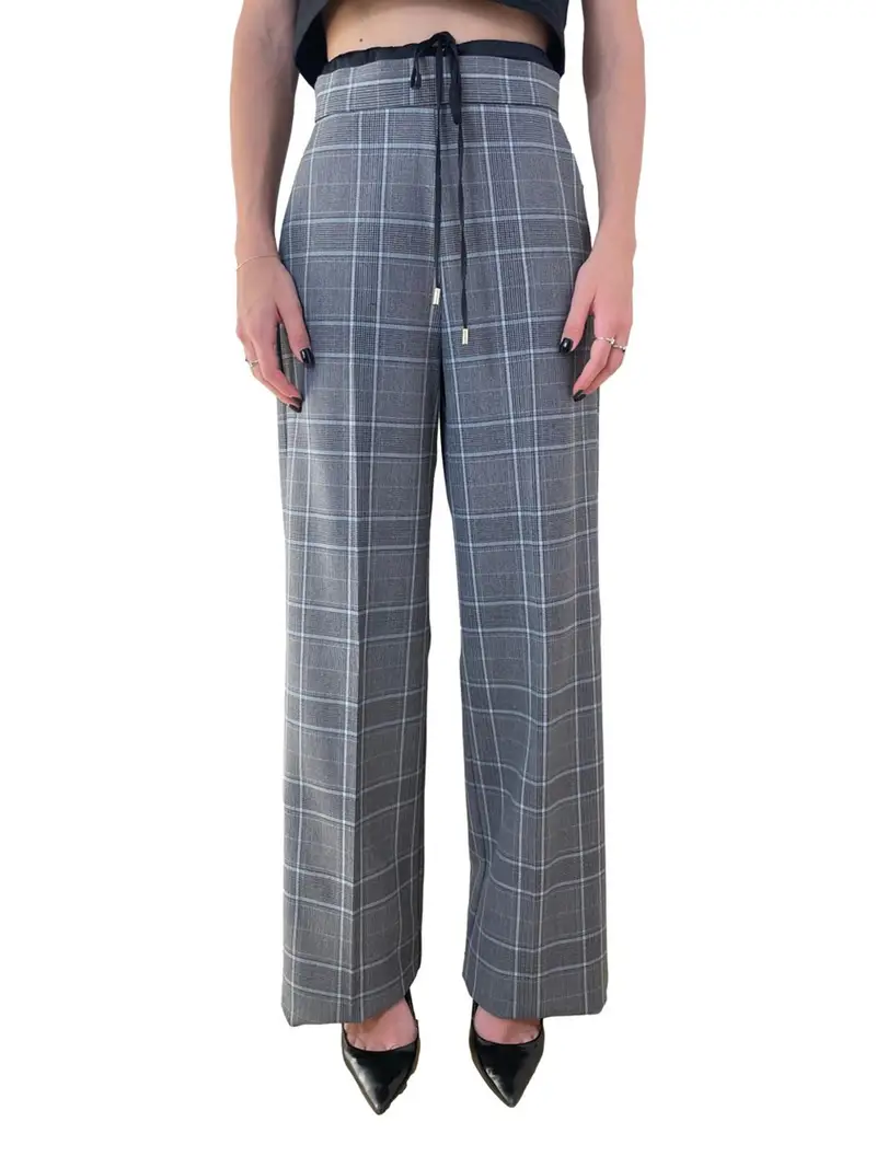 pantalone straight emme marella firenze da donna - blu