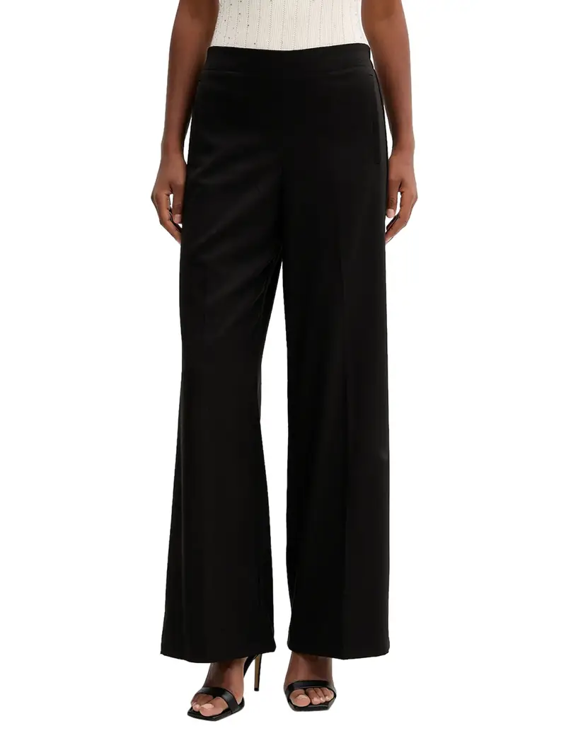 pantalone straight emme marella sarago da donna - nero