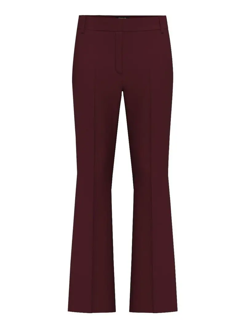 pantalone zampa emme marella flare da donna - bordeaux