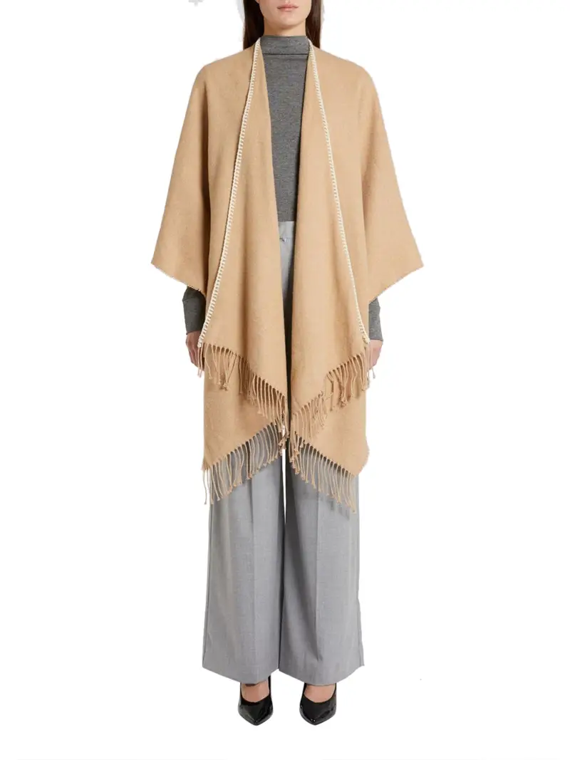 poncho emme marella heidi da donna - beige