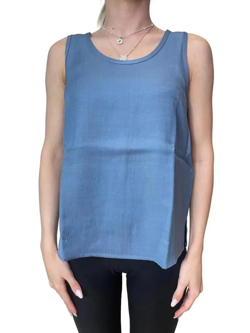 top emme marella da donna - celeste