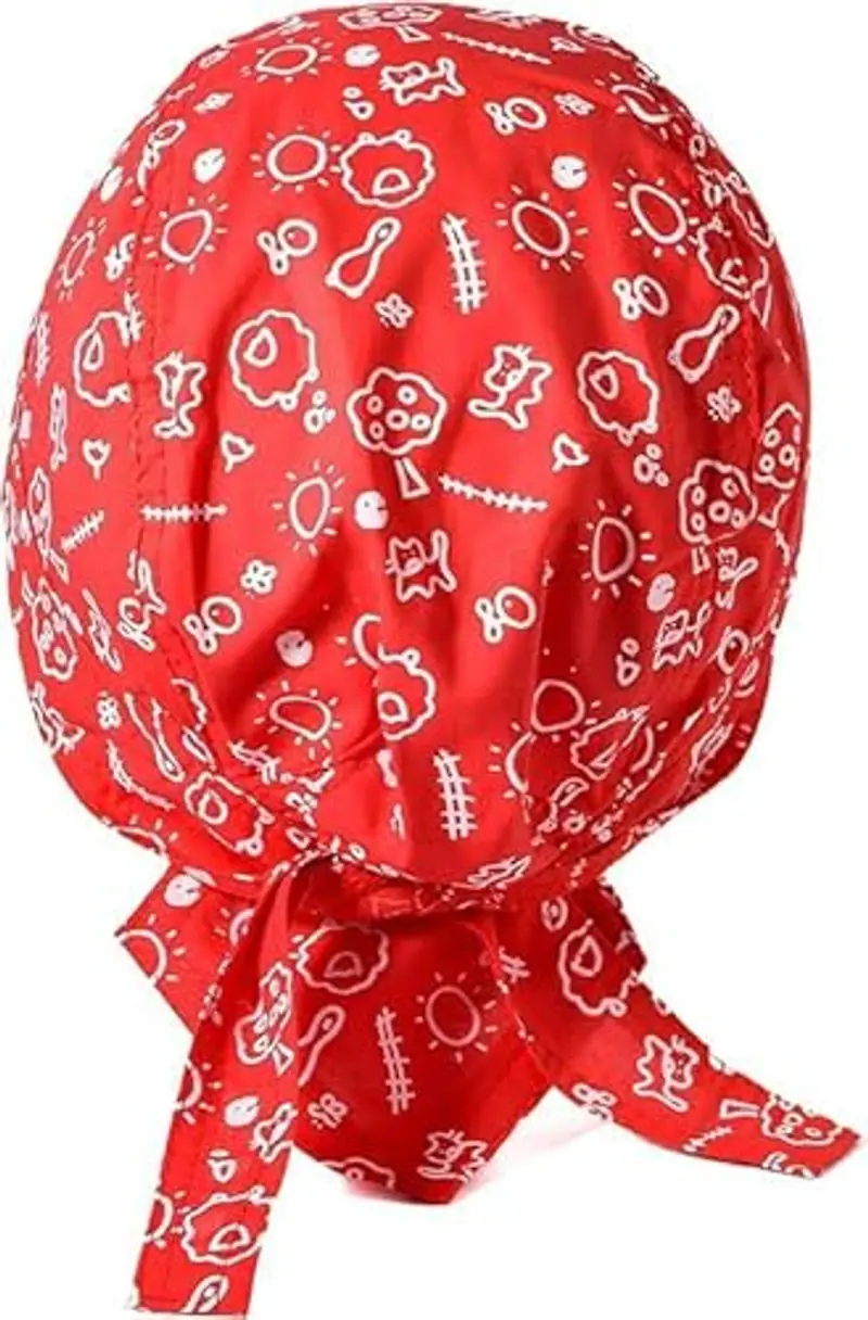 EMMEBi bandana bambino neonato cotone estivo (Gatto Rosso) miniatura 3