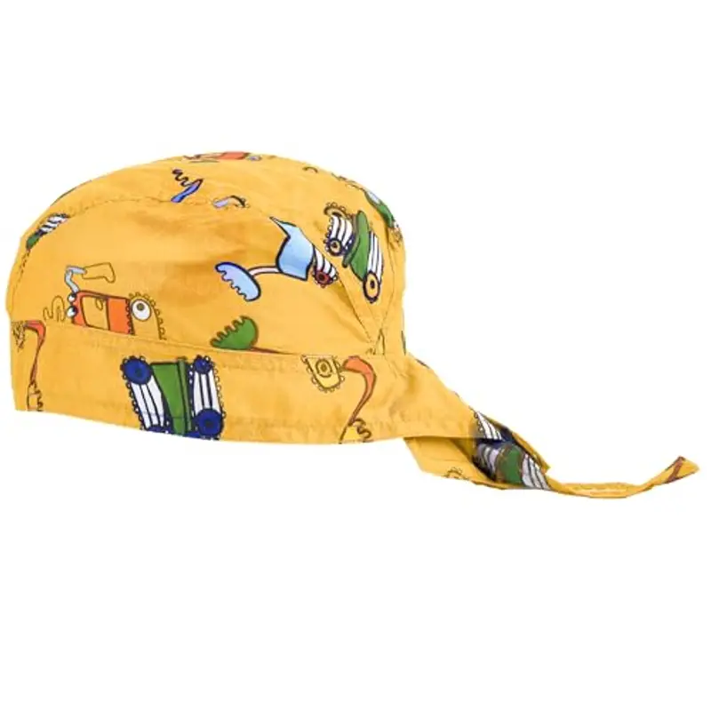 EMMEBi Bandana Bambino Neonato Cotone Estivo (Ruspa Giallo)
